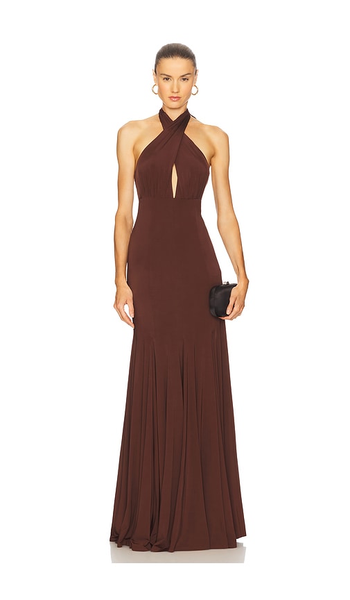 Evelina Halter Maxi Dress
