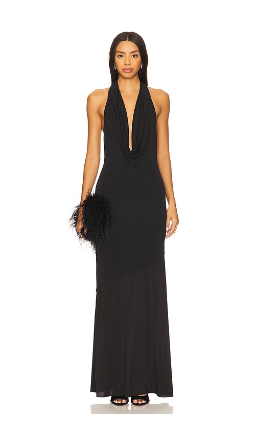 Dani Midi Dress With Sheer Panel