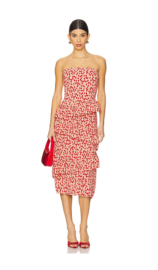 Asym Tiered Ruffle Dress