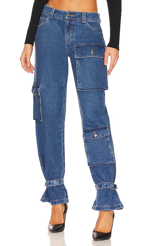 Denim Cargo Jeans