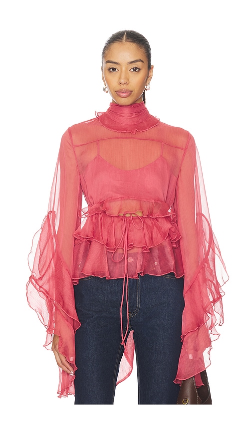 Anyssa Ruffle Blouse