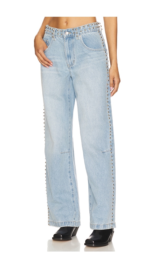 Studded Colossus Wide Leg Jeans