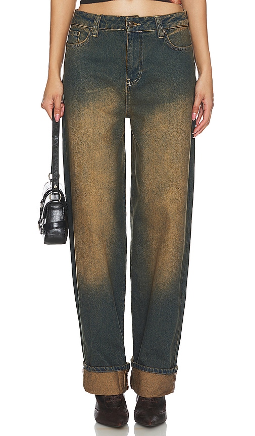 Sonic Cuffed Baggy Jeans