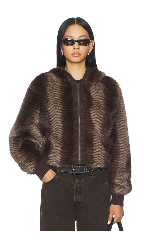 Bear Faux Fur Jacket