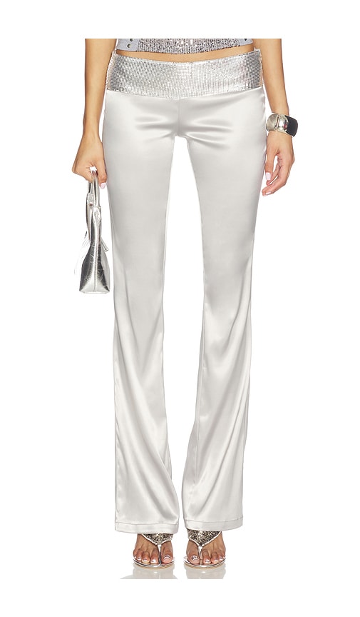 Satin Low Rise Chainmail Trouser