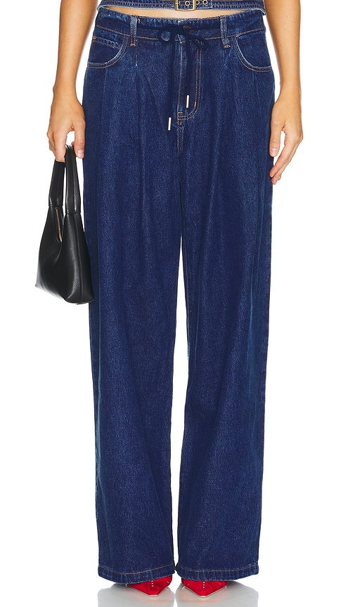 Slouched Tie Up Jeans