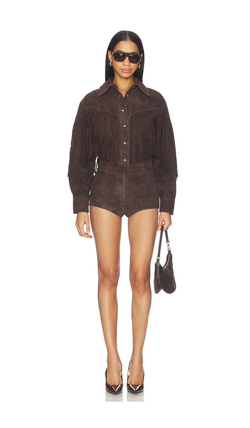 Araminta Suede Romper