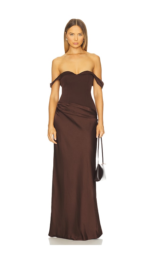 Ebony Off Shoulder Maxi Dress