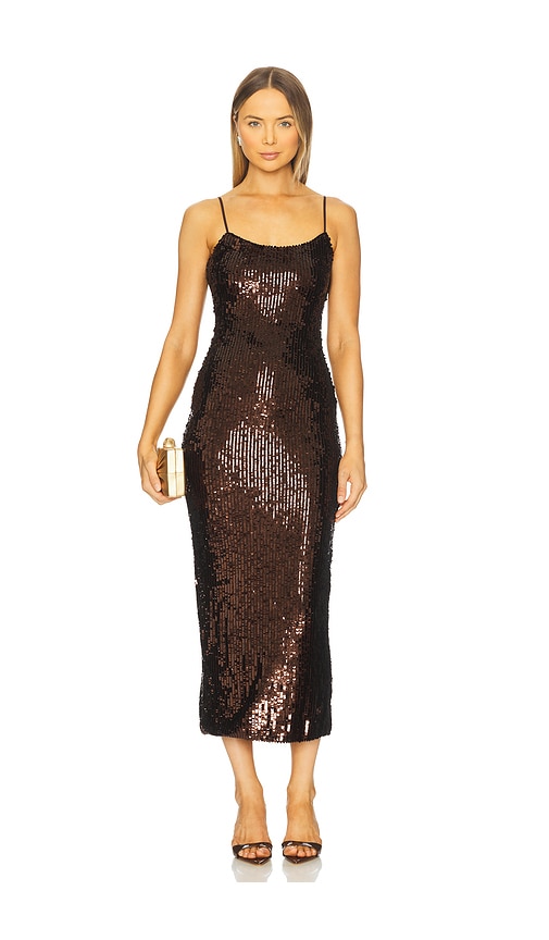 Anette Sequin Midi Dress