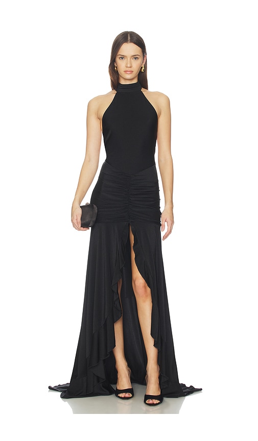 Zelma High Neck Maxi Dress